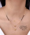 Designer Daily Wear AD Dimond Golden Dokiya 2 Mangalsutra Wholesale Price In Surat
